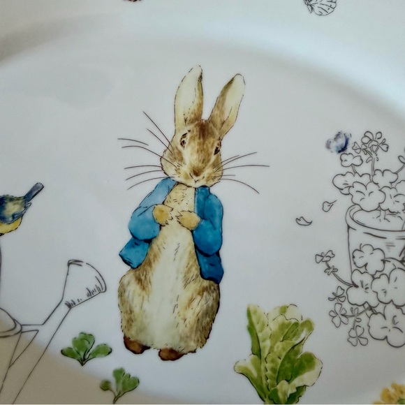 Peter Rabbit Platter Zrike Beatrix Potter Oval Serving Plate 13 5/8 x 9 3/8 - Picture 3 of 8